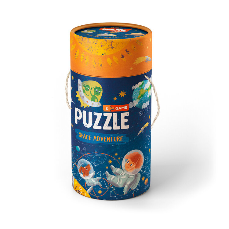 DODO Tubus didaktický puzzle a aktivity Výlet do vesmíru DODO