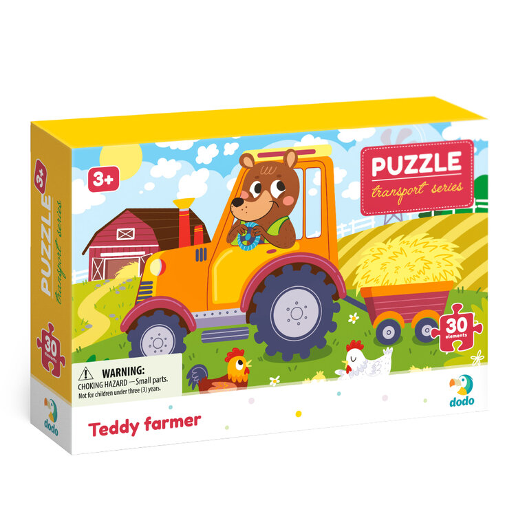 DODO Puzzle Profese Farmář Teddy 30 dílků DODO