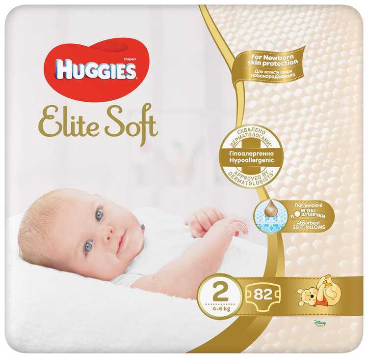 HUGGIES® Pleny jednorázové Elite Soft vel. 2 82 ks Huggies