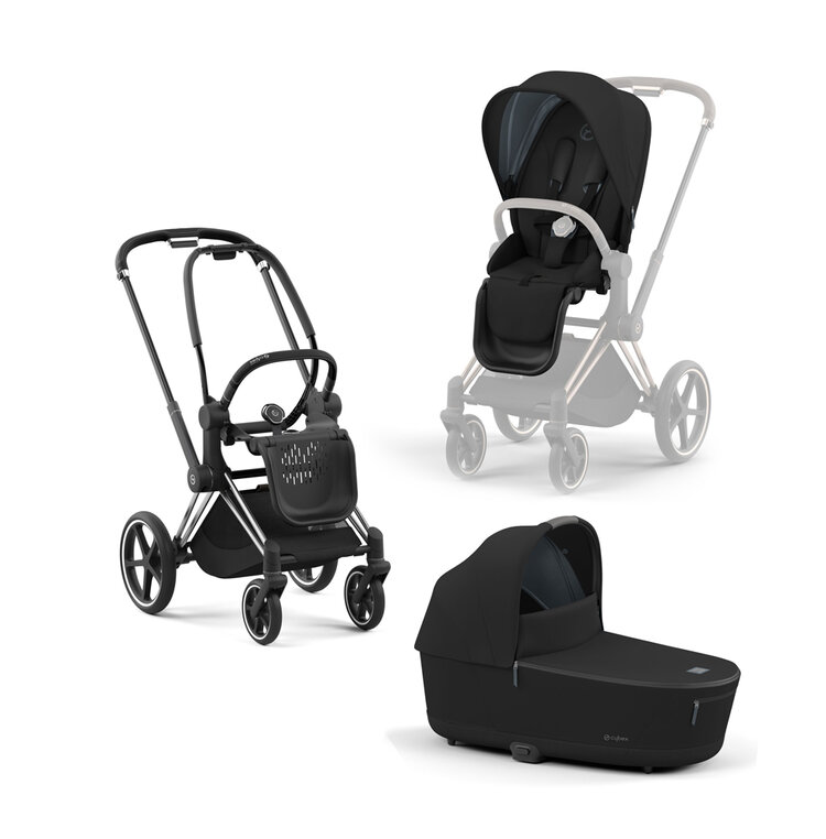 CYBEX Kočárek Priam 4.0 Chrome Black