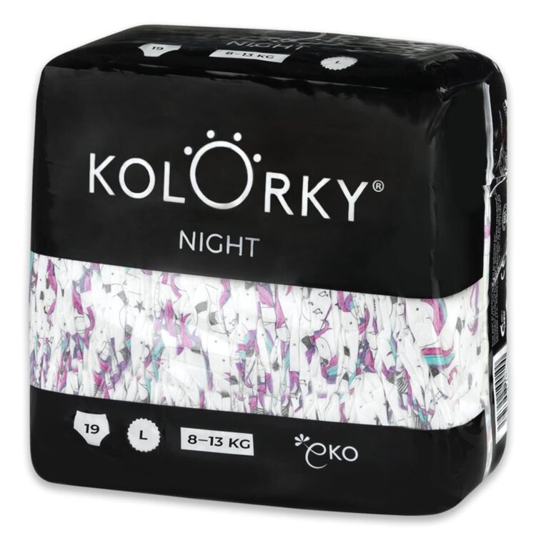 KOLORKY NIGHT L 8-13 kg 19 ks noční Kolorky