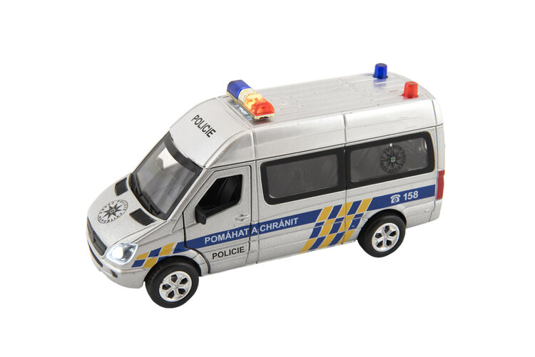 TEDDIES Auto policie kov/plast 15 cm Teddies