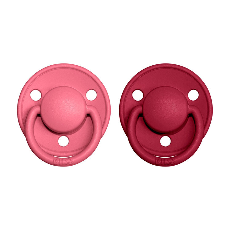 Bibs De Lux silikon Coral ruby 2 ks Bibs