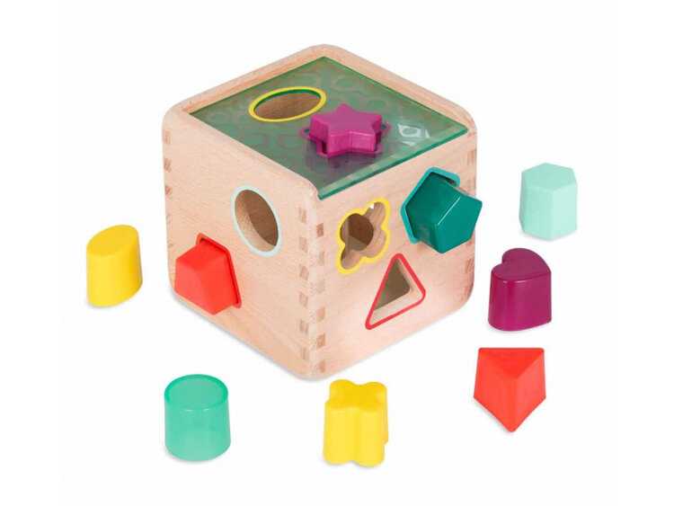 B.TOYS Kostka dřevěná s vkládacími tvary Wonder Cube B.Toys