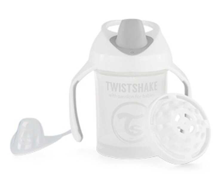 TWISTSHAKE Hrnek netekoucí učicí 230 ml bílý Twistshake