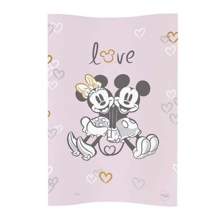 CEBA Podložka přebalovací měkká COSY (50x70) Disney Minnie & Mickey Pink Ceba