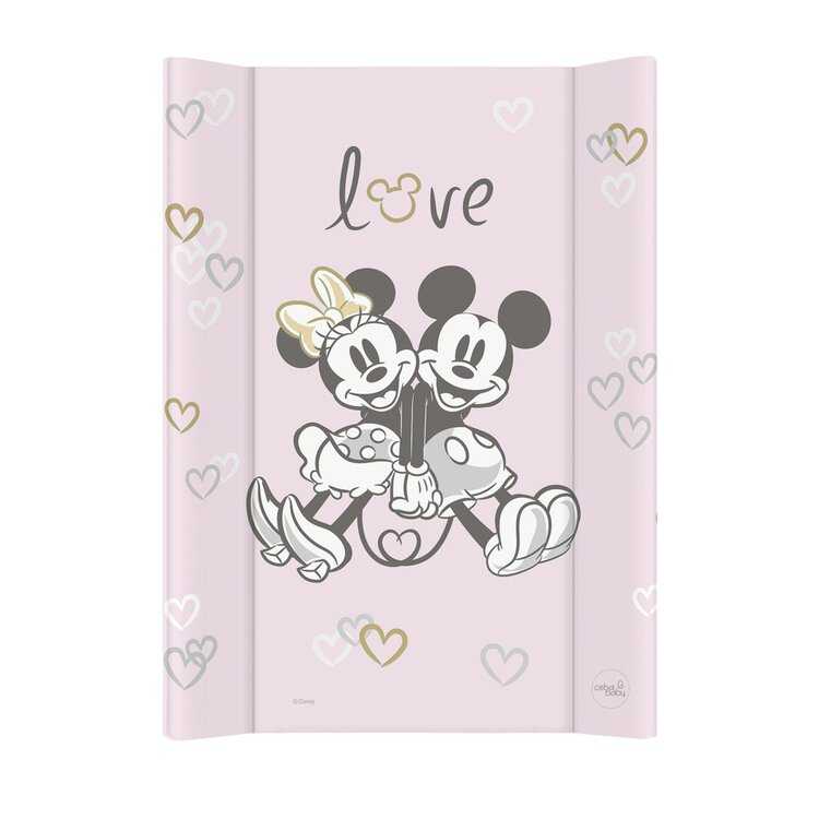 CEBA Podložka přebalovací s pevnou deskou COMFORT (50x70) Disney Minnie & Mickey Pink Ceba