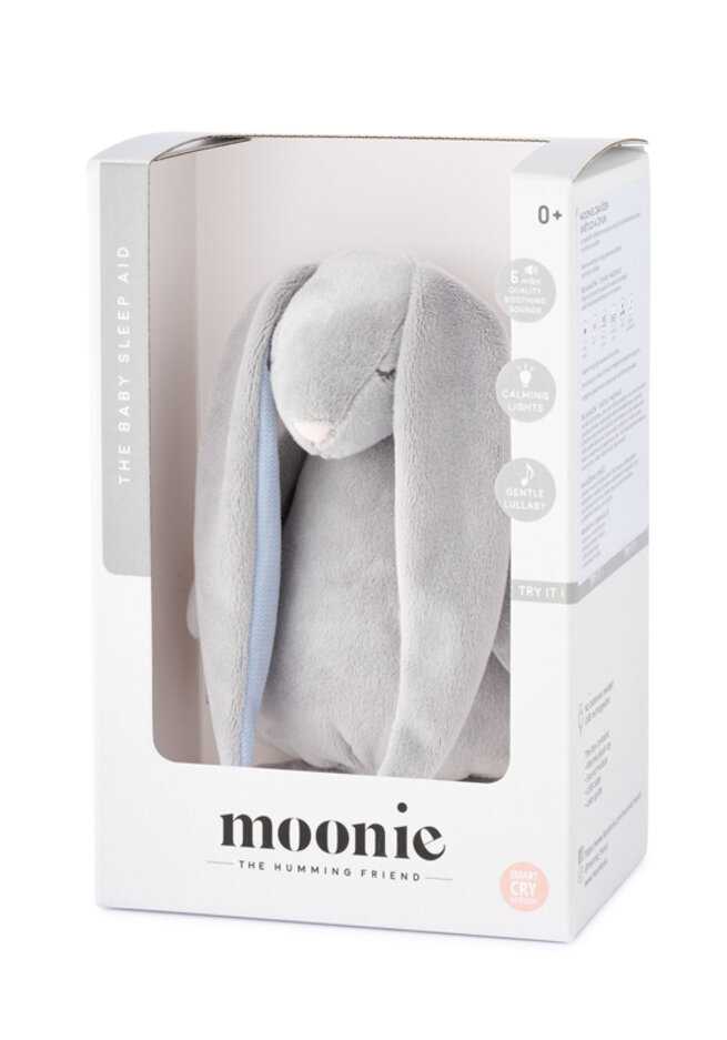 MOONIE Organic Humming Zajíček Světlo a Zvuk Sky Moonie