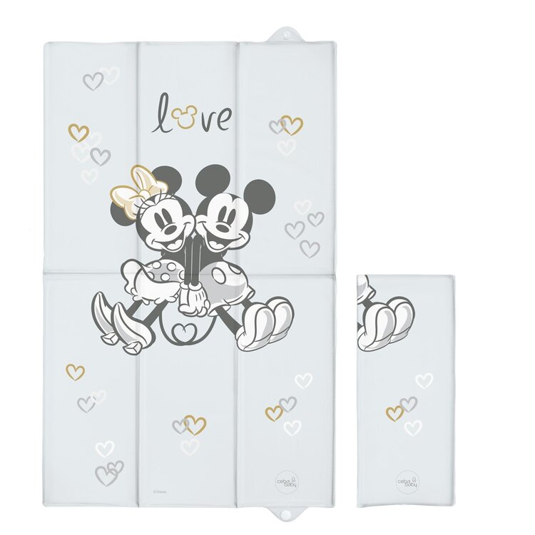 CEBA Podložka přebalovací cestovní (50x80) Disney Minnie & Mickey Grey Ceba