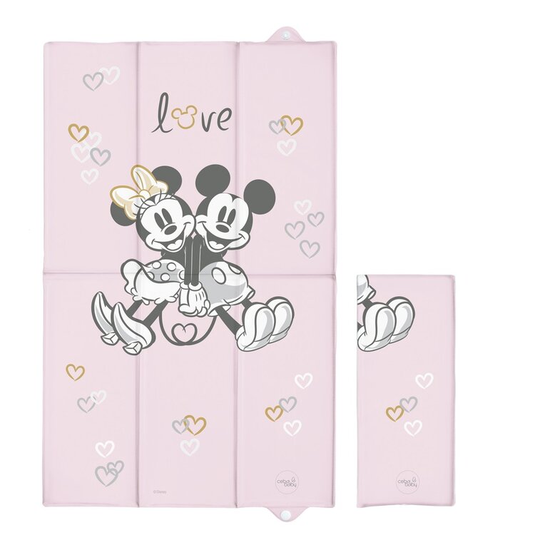 CEBA Podložka přebalovací cestovní (50x80) Disney Minnie & Mickey Pink Ceba