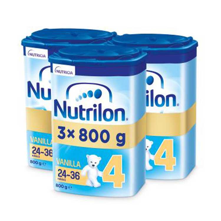 3x NUTRILON 4 Vanilla batolecí mléko 800 g