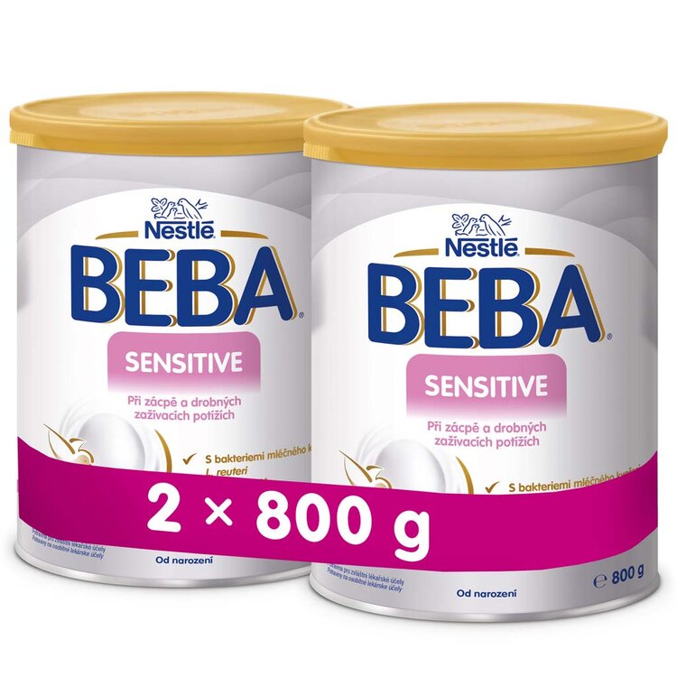 2x BEBA SENSITIVE 800 g - Kojenecké mléko při zažívacích potížích BEBA