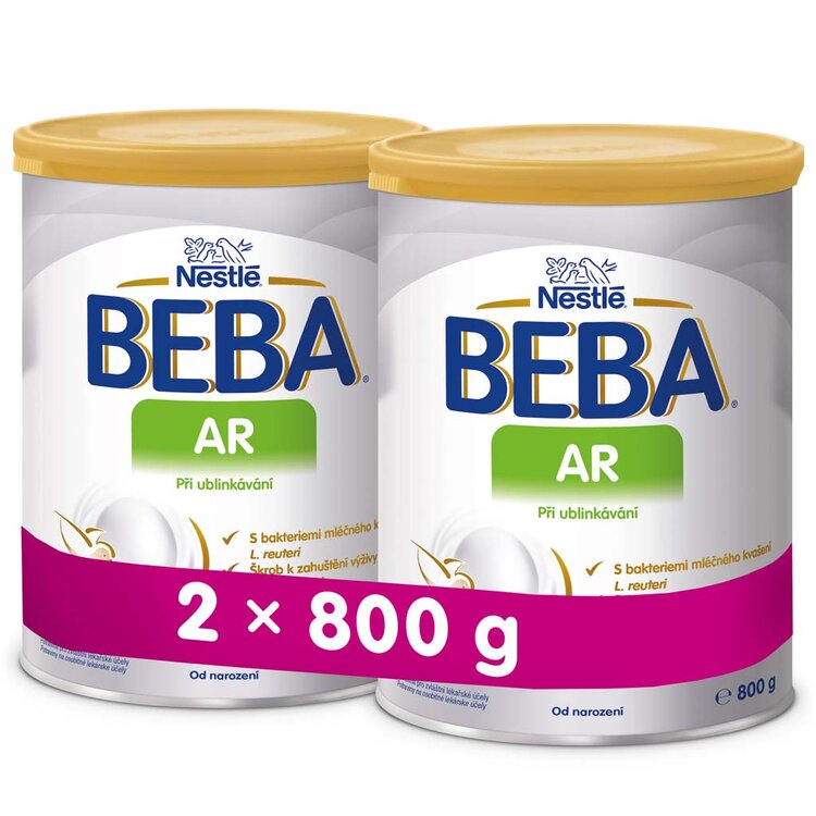 2x BEBA AR 800 g - Kojenecké mléko při ublinkávání BEBA