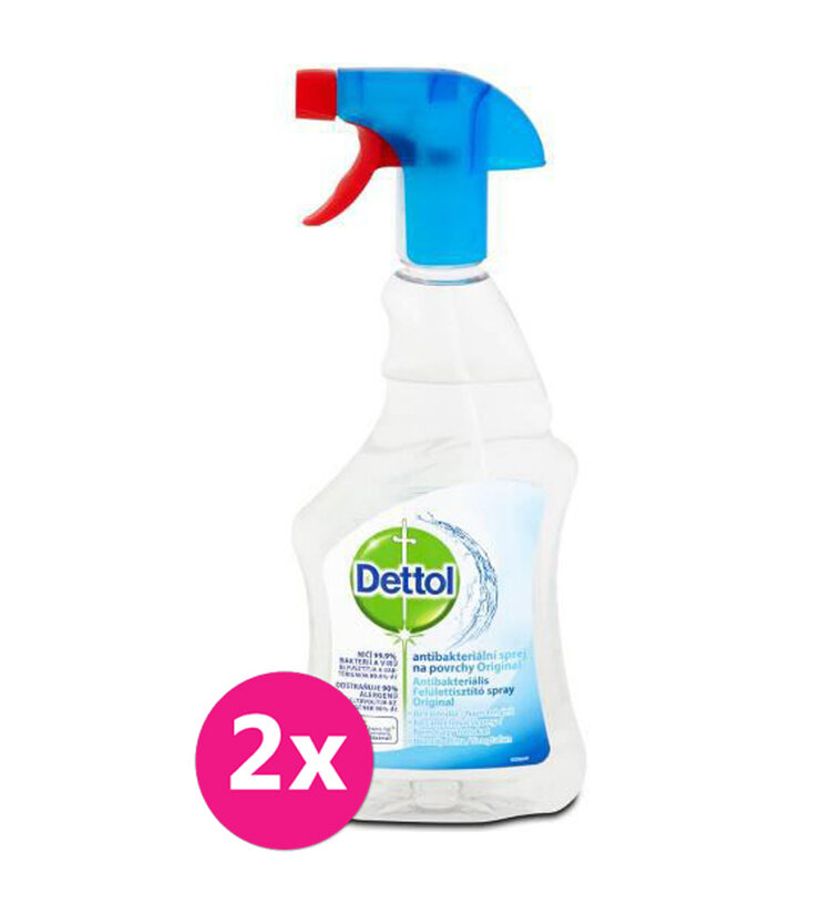 2x DETTOL Antibakteriální sprej na povrchy 500 ml Dettol