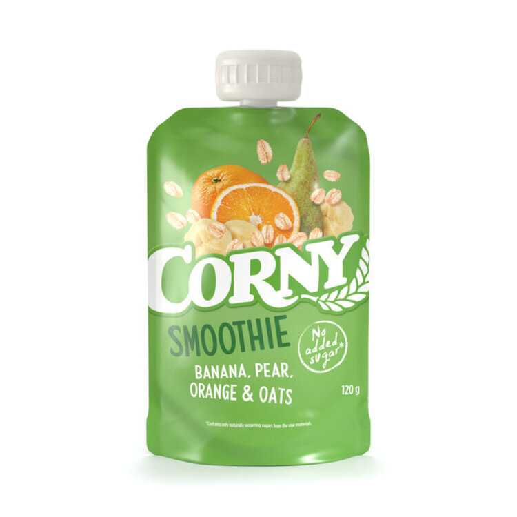 CORNY Smoothie banán hruška pomeranč ovesné vločky 120 g Corny