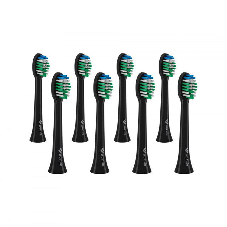 TRUELIFE SonicBrush Compact Heads Black Standard 8 Pack TrueLife