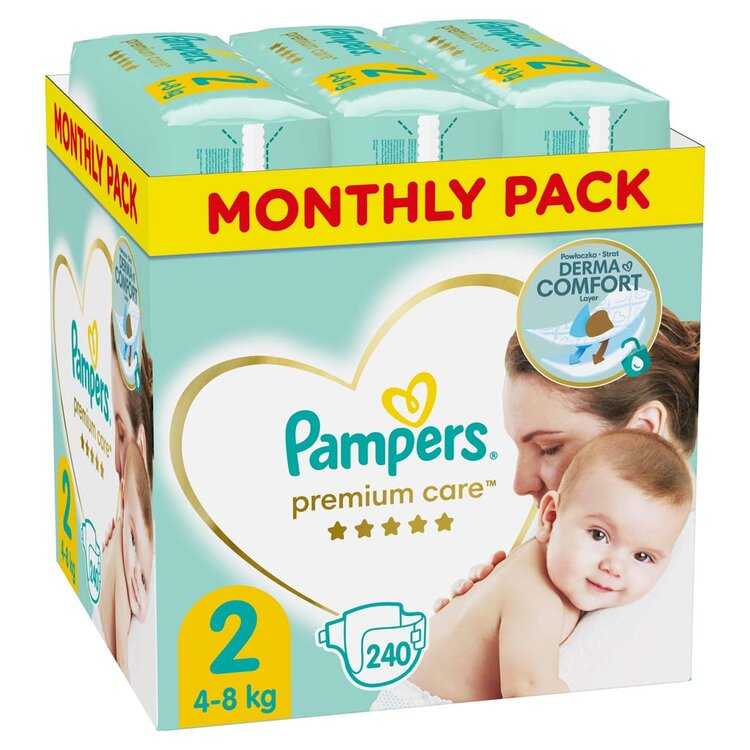 Pampers Premium Care 2 MINI 4-8 kg 240 ks Pampers