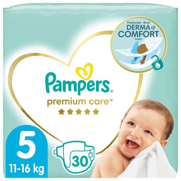 PAMPERS Premium Care Pleny jednorázové 5 (11-16 kg) 30 ks Pampers