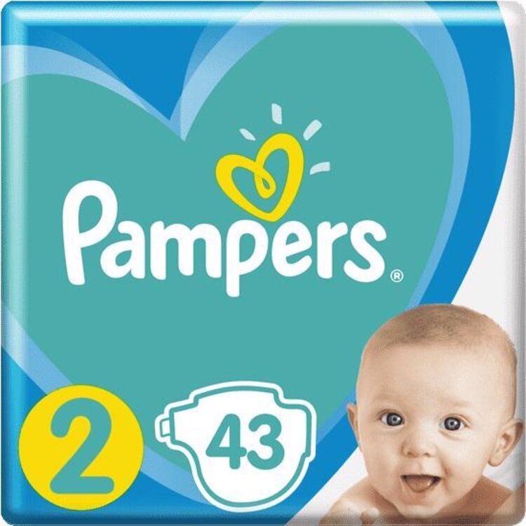 PAMPERS New Baby-Dry Pleny jednorázové 2 (4-8 kg) 43 ks Pampers