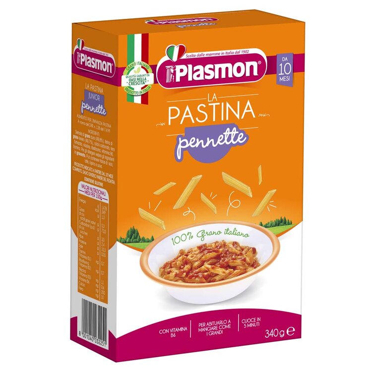 PLASMON Těstoviny semolinové Pennette penne 340 g