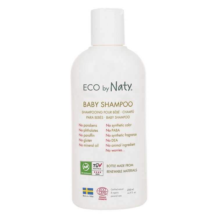 ECO BY NATY Dětský šampón 200 ml Naty Nature Babycare