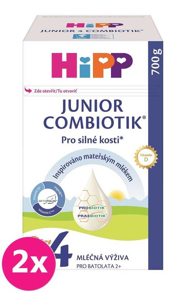 2x HiPP 4 Junior Combiotik - batolecí mléko od uk. 2. roku