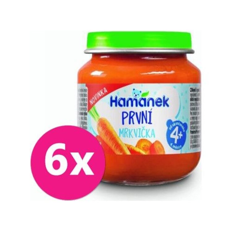 6x HAMÁNEK První mrkvička 125 g Hamánek