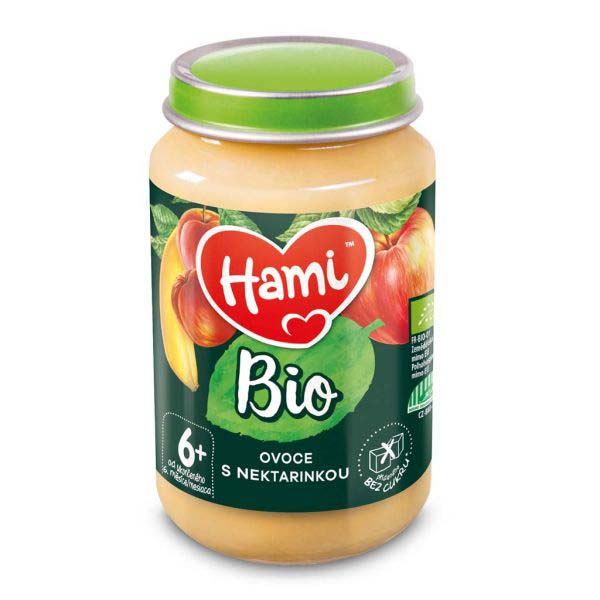 6x HAMI BIO Ovocný příkrm Ovoce s nektarinkou 190 g