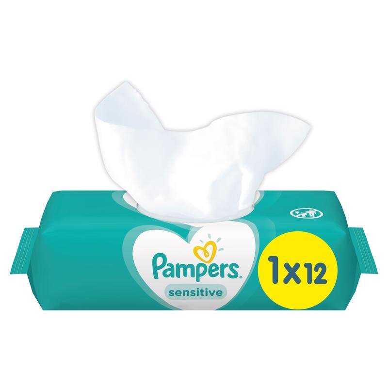 3x PAMPERS Sensitive Ubrousky vlhčené 12 ks Pampers