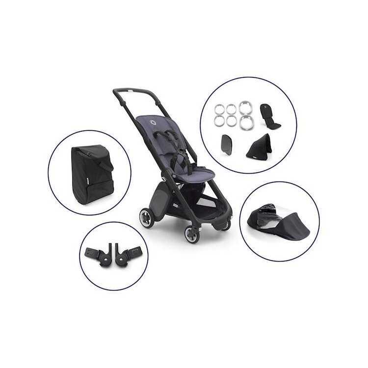 BUGABOO Sportovní kočárek s doplňky Ant Black Bugaboo