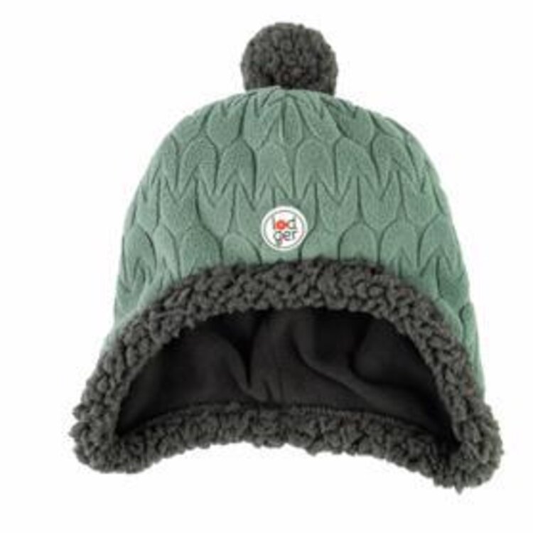 LODGER Čepička Hatter Empire Fleece Green Bay 6-12m Lodger