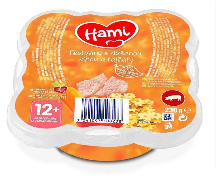 Hami Malý gurmán s dušenou kýtou a rajčaty 230 g Hami