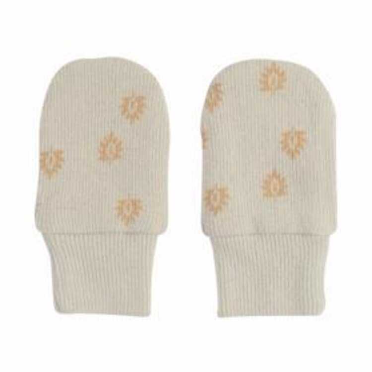 LODGER Rukavičky Mittens Print Rib Birch Lodger