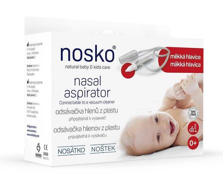 NOSKO Odsávačka nosních hlenů Nosátko s měkkou hlavicou 0m+ Nosko