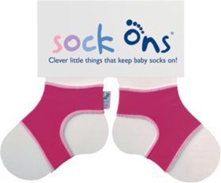 KIKKO Sock Ons Držák ponožek Classic - Fuchsia (0-6m) Kikko