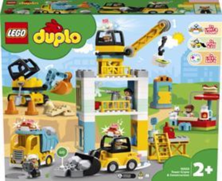 LEGO® DUPLO® Town 10933 Stavba s věžovým jeřábem LEGO