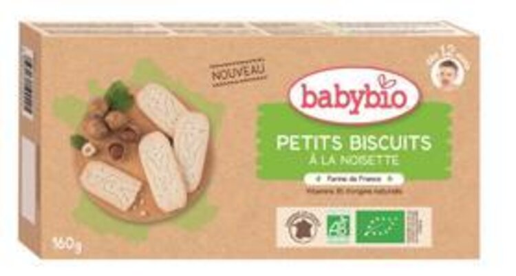 BABYBIO Sušenky s lískovými oříšky (160 g) Babybio