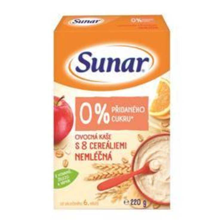 SUNAR ovocná s 8 cereáliemi 220 g Sunar