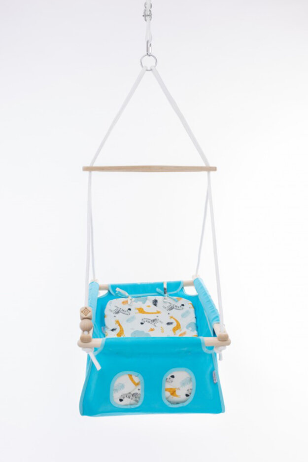 INCABABY Houpačka dětská Babyswing 0m + Zoo FW Incababy