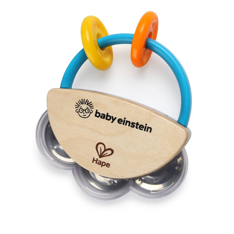 BABY EINSTEIN Dřevěná tamburína HAPE 3m+ Baby Einstein