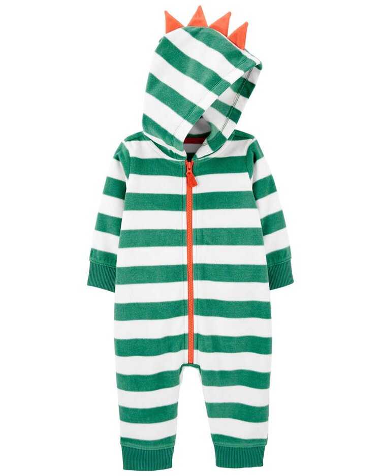 CARTER'S Overal na zip Green Stripes Dino chlapec 3m Carter´s