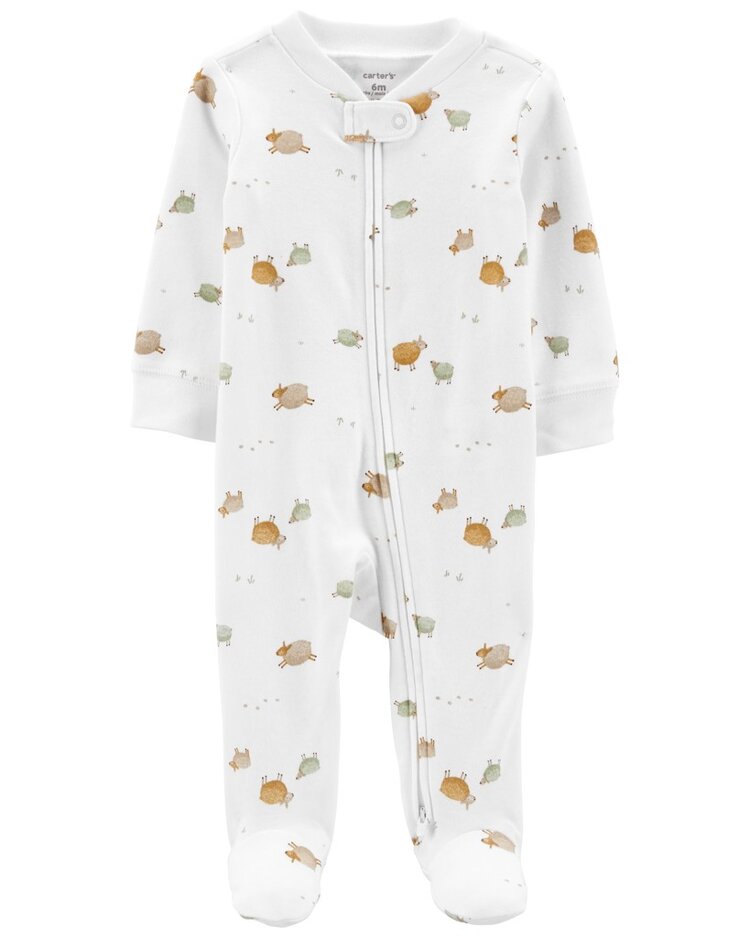 CARTER'S Overal na zip Sleep&Play Animals Ivory neutrál PRO