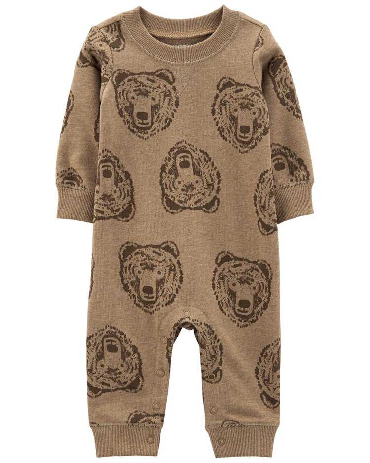 CARTER'S Overal bez nožiček Brown Bear chlapec NB/ vel. 56 Carter´s