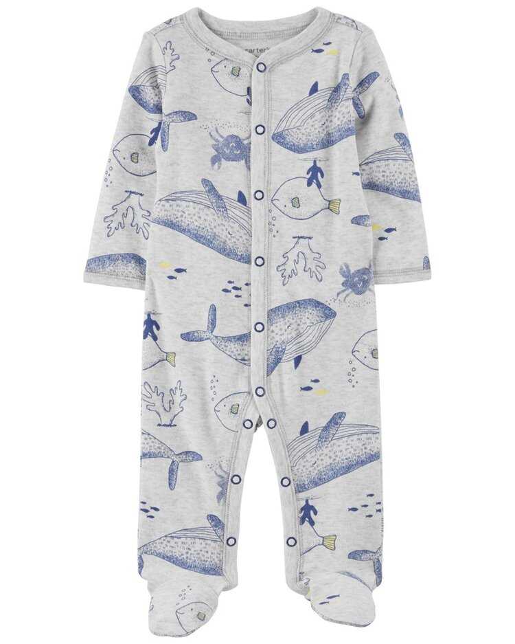 CARTER'S Overal na druky Sleep&Play Grey Ocean chlapec LBB NB/vel. 56 Carter´s