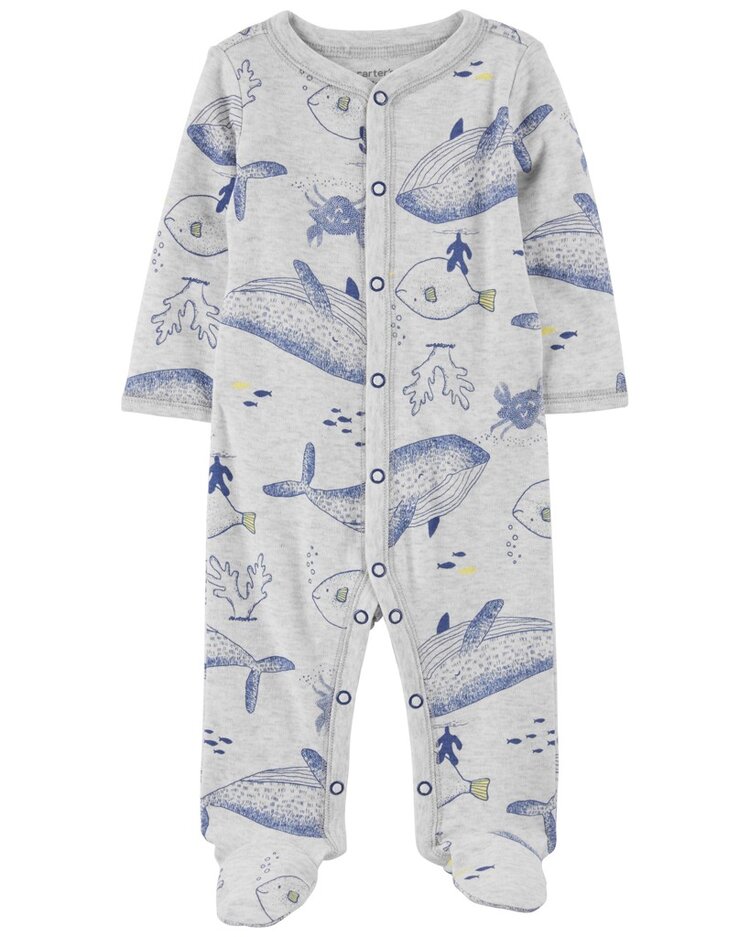 CARTER'S Overal na druky Sleep&Play Grey Ocean chlapec LBB PRE/vel. 46 Carter´s