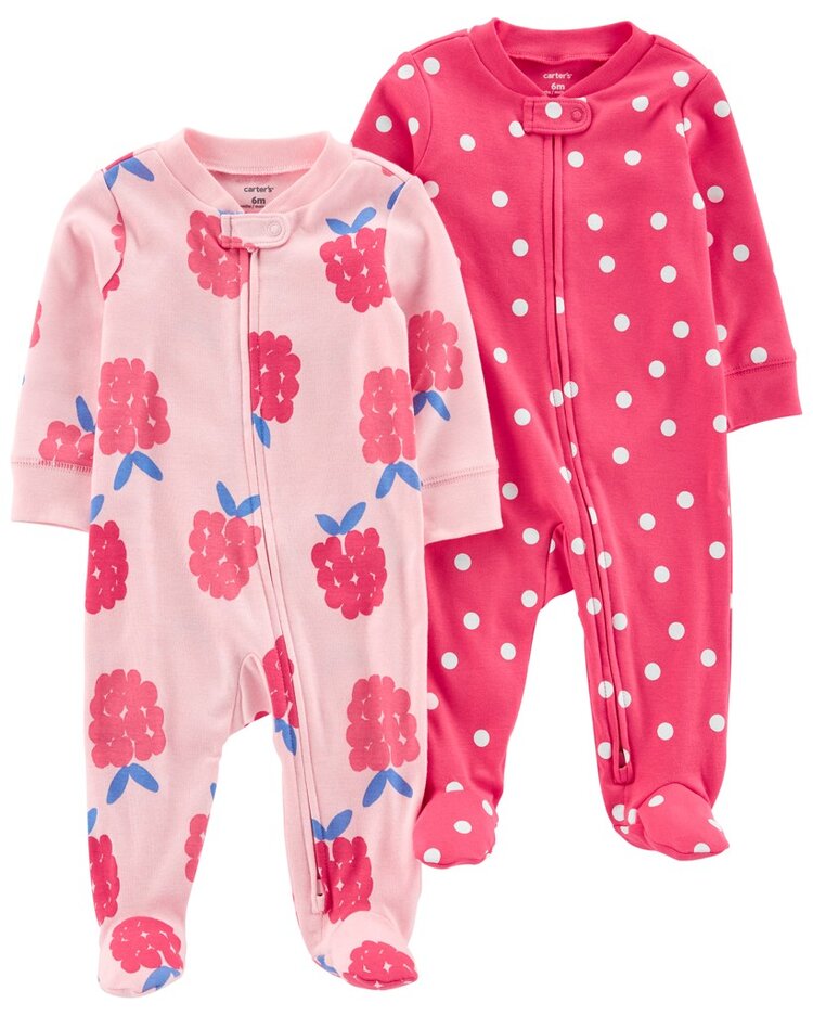 CARTER'S Overal na zip Sleep & Play Pink Raspberry holka 2ks 9m Carter´s