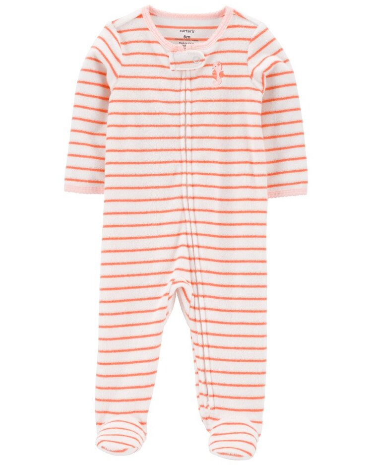 CARTER'S Overal na zip Sleep&Play Stripe Seahorse holka 9m Carter´s