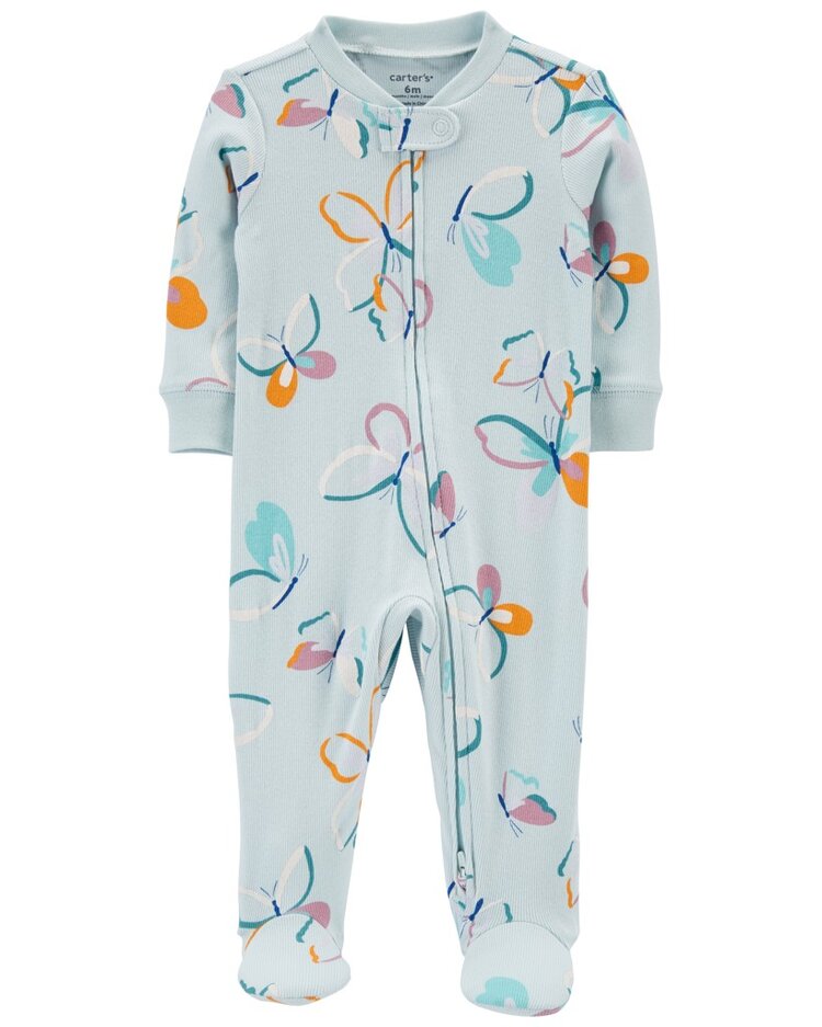 CARTER'S Overal na zip Sleep&Play Blue Butterfly holka 3m Carter´s