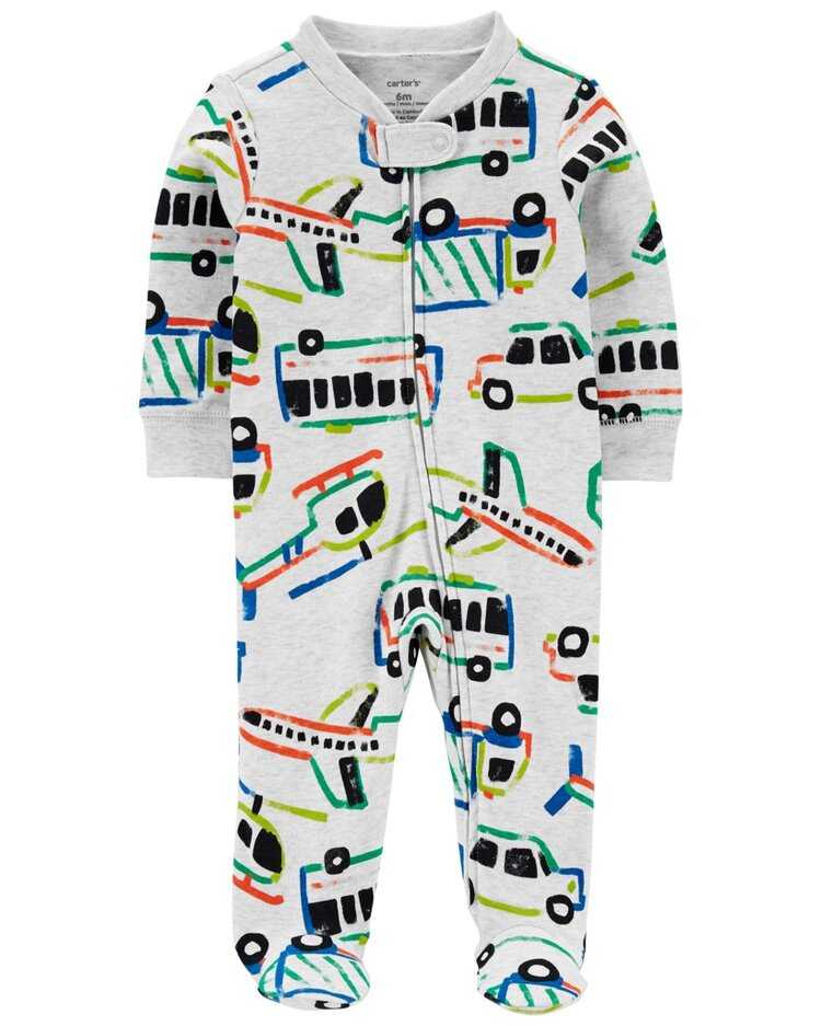 CARTER'S Overal na zip Sleep&Play Grey Vehicles kluk PRE/ vel. 46 Carter´s