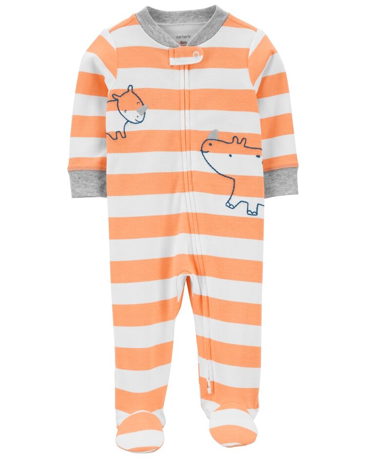 CARTER'S Overal na zip Sleep&Play Orange Rhino chlapec 6m Carter´s